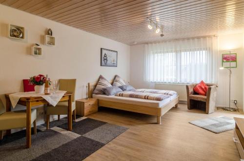 Katil atau katil-katil dalam bilik di Ferienwohnung Möhrle