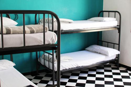 Divstāvu gulta vai divstāvu gultas numurā naktsmītnē Hostel New York