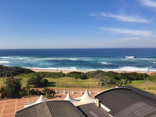 a view of the ocean from the roof of a building at Kapenta Bay Holiday Resort Port Shepstone unit 12 in Port Shepstone