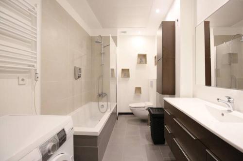 Et badeværelse på Agradable apartamento en el Madrid de los Austrias