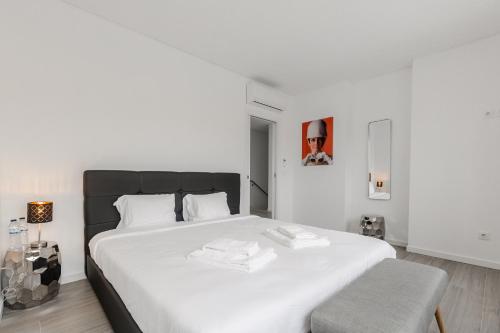 Cama ou camas em um quarto em Chill House - Luxury house