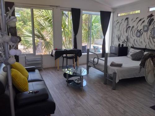 Χώρος καθιστικού στο Casita Piedra
