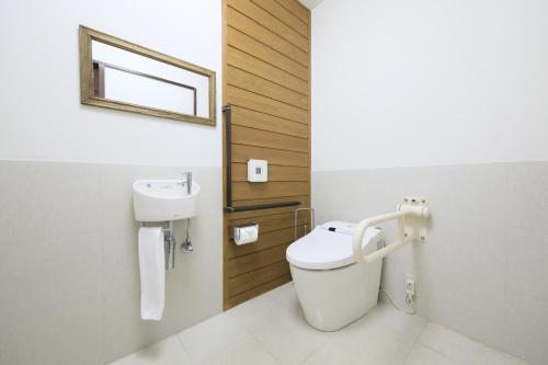 Ένα μπάνιο στο Welcome Inn SunnySteps