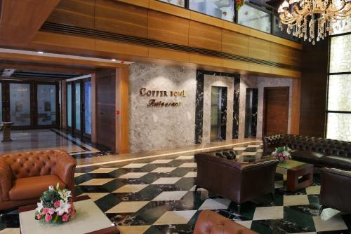 Χώρος καθιστικού στο Hotel Hills
