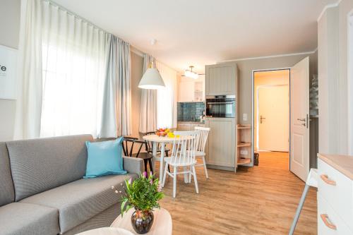 Kuchyň nebo kuchyňský kout v ubytování BEECH Resort Fleesensee