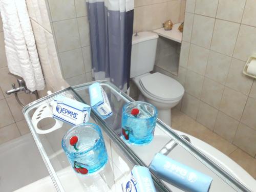 A bathroom at Dioni Holiday House