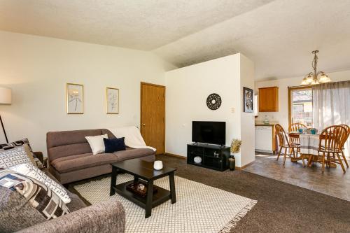 a living room with a couch and a table at 8639 Ustick in Boise