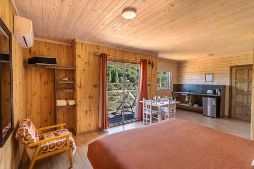 Kuchyň nebo kuchyňský kout v ubytování B&B y Cabañas Cerro Castillo