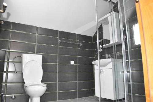 Un baño de OSTROG Aparthotel KOLIBA-VLASTNIŠTVO MANASTIRA OSTROG