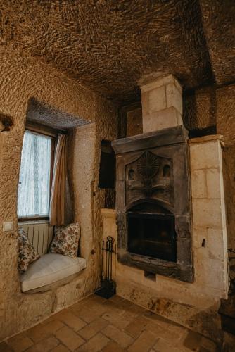 Posezení v ubytování Melekler Evi Cave Hotel