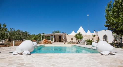 The swimming pool at or close to Il Trullo di Heidi