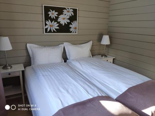 Laugar Guesthouseにあるベッド