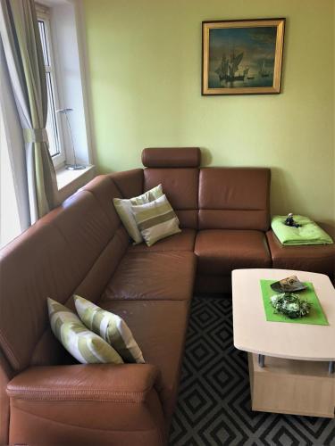 Χώρος καθιστικού στο Ferienwohnung direkt am Ryck- Nähe UNI und Kliniken