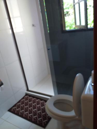 Bilik mandi di Lumiar linda vista das montanhas, com lareira, churrasqueira, wifi, Tv a cabo, casa ampla, arejada jardim pertinho do centro de Lumiar e de cachoeiras