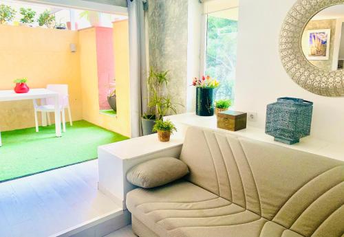Χώρος καθιστικού στο Panoramic Apartments Sitges