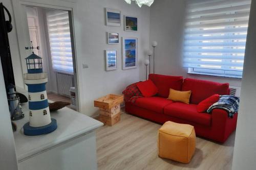 Χώρος καθιστικού στο Meli's House