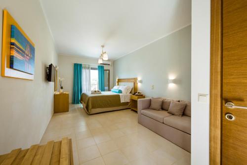 Aktaia Boutique Hotelにあるベッド