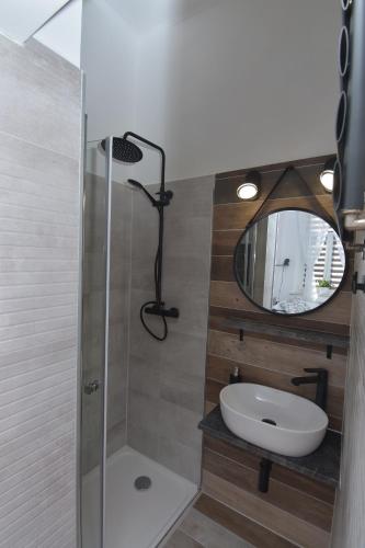 Ένα μπάνιο στο Studio Sanowa