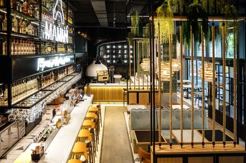 Restaurace v ubytování Nadmorskie Tarasy - Apartament D213 z garażem