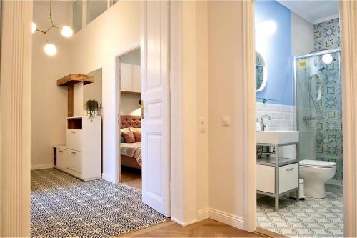 Ένα μπάνιο στο Apartament Palatul Stern