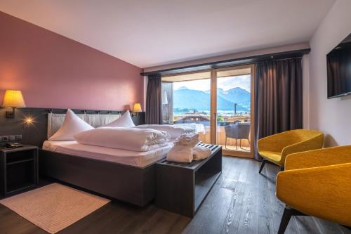 Hotel Brunnerhofにあるベッド