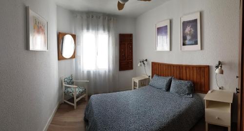 Un pat sau paturi într-o cameră la Apto Playa del Carmen Chanquete
