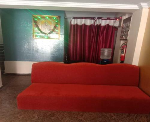 Posezení v ubytování Abhimaan Residency