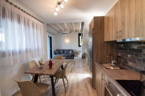 Η κουζίνα ή μικρή κουζίνα στο Blue House luxury apartment