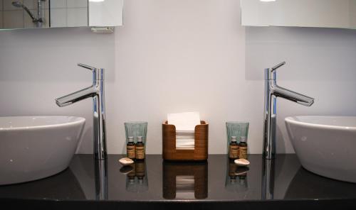 Koupelna v ubytování Hotel Fredensborg Store Kro