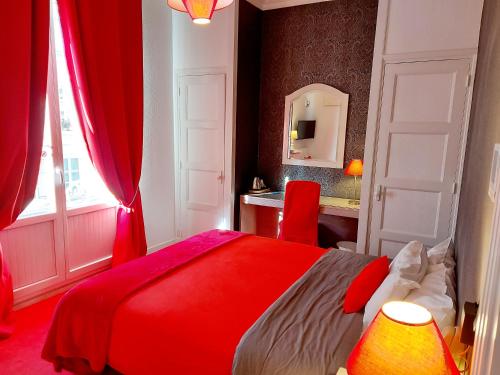 Кровать или кровати в номере Hotel Mondial