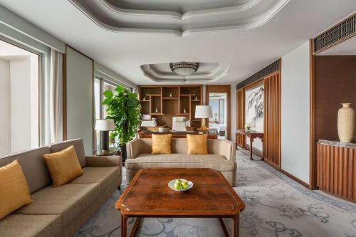 Posezení v ubytování Shangri-La Qufu