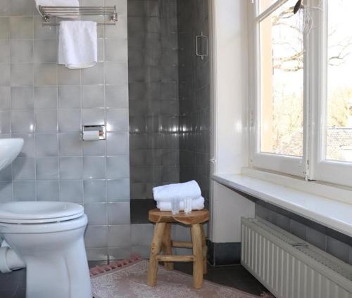 
Een badkamer bij Hotel Kasteel Hoekelum
