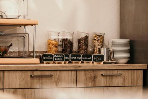 Kuchyň nebo kuchyňský kout v ubytování Landgasthof Krone