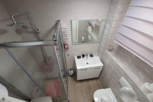 Ett badrum på Apartment Punta skala Villa Valentina