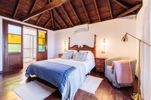 Un pat sau paturi într-o cameră la Nieves Rosa