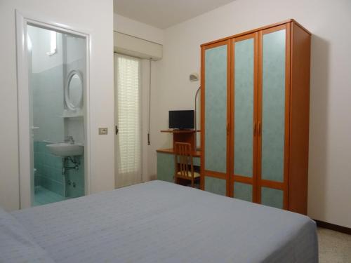 Koupelna v ubytování Hotel Derby