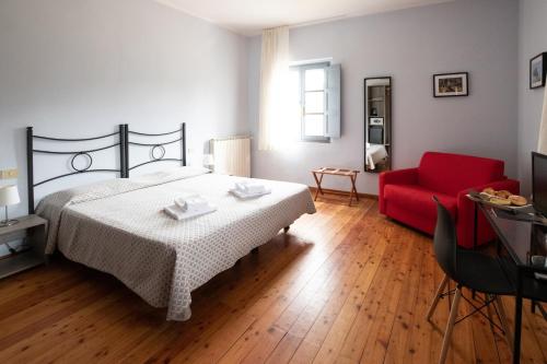 Posteľ alebo postele v izbe v ubytovaní Casale La Sterpaia
