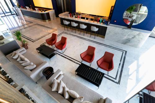 Χώρος καθιστικού στο Hotel Bonvie