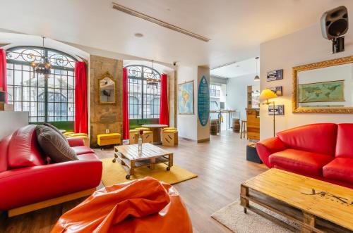Posezení v ubytování Yes Lisbon Hostel