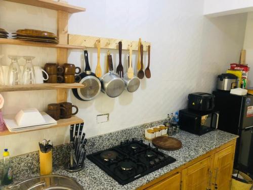 Η κουζίνα ή μικρή κουζίνα στο Violet Homes