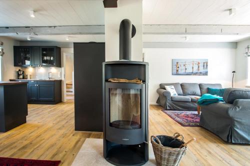 Η κουζίνα ή μικρή κουζίνα στο Reethus Glücklicher Matthias Hausteil Waasterlun