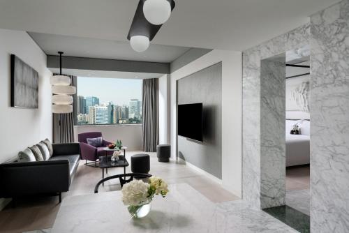 Kempinski Hotel Chengdu-City Centerにあるテレビまたはエンターテインメントセンター