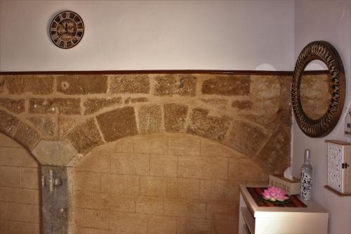 A bathroom at Traditional Stone house