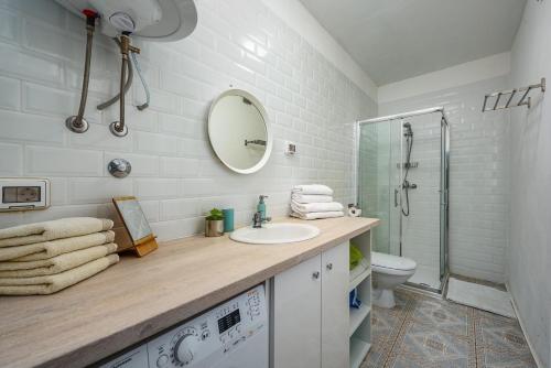 Et badeværelse på CENTER house with apartments