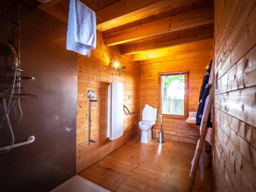 Ένα μπάνιο στο Les Lodges Du Reynou