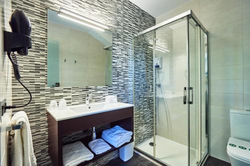 Koupelna v ubytování Hotel Julimar