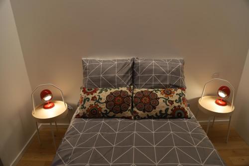 En eller flere senge i et værelse på Casa do Pilar - D Maria Pia