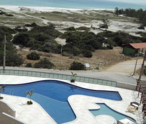 Výhled na bazén z ubytování Le Bon Vivant Arraial beach nebo okolí