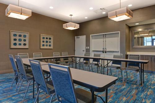 a conference room with a table and chairs at Homewood Suites By Hilton Austin/Cedar Park-Lakeline, Tx in Austin