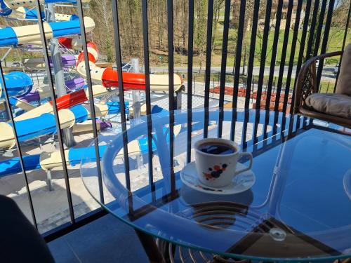 Ein Balkon oder eine Terrasse in der Unterkunft Apartman TIM LUX 2